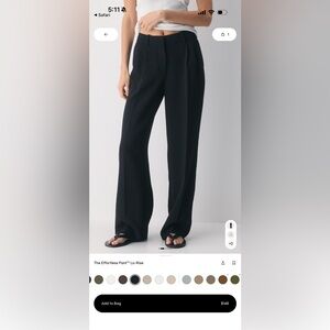 Aritzia Black Effortless pants